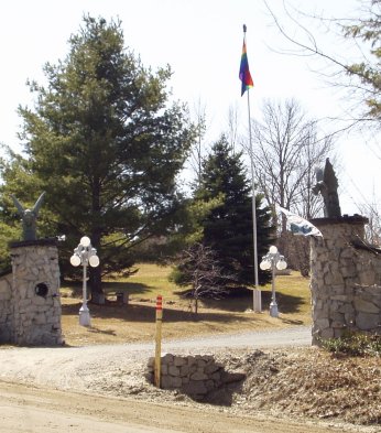 Driveway entrance